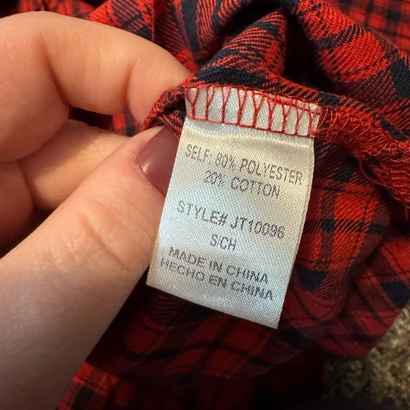 NWT GeeGee Plaid Button Shirt - Picture 5 of 5